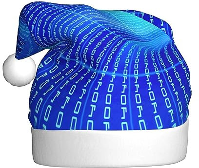 EVIUS Blaue Hippie Art Weihnachtsmütze Nette Rentier Weihnachtsmütze Santa Cap Erwachsene Weihnachtsmütze Für Weihnachten Kopfschmuck Dressing