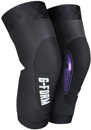 G-Form Terra Mountain Bike Knieschützer, Schwarz, Erwachsene Groß | mit Knieschutz für Mountainbiking, Skating, Motocross, Motorradfahren und mehr, mit Schutzpads