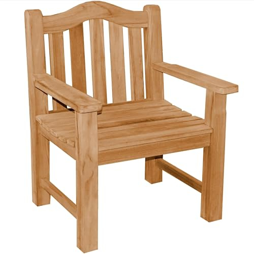 Teako Design Gartensessel Teakholz Extra Stark Catania Massivholz Wetterfest, für den Garten, FLEGT-Lizenziertes Teak, Outdoor-Möbel, langlebig und robust