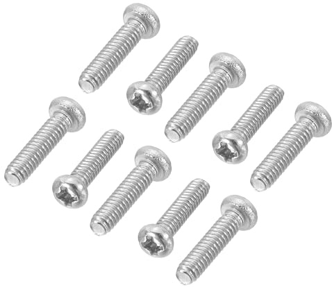 PATIKIL Viti A Testa Bombata Phillips, Confezione Da 60 Pezzi M2-0.4 x 12mm Acciaio Inox 304 18-8 Filettatura Completa, Viti A Testa Bombata Con Impulsore Phillips