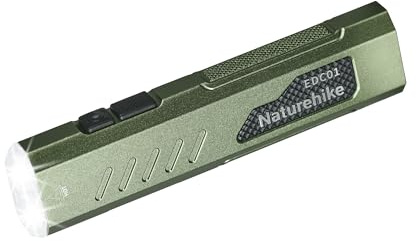 Naturehike Torcia a mano piccola e portatile, luminosità 1500 lm, diverse regolazioni, LED ad alta prestazione, adatta per campeggio, viaggi e attività notturne