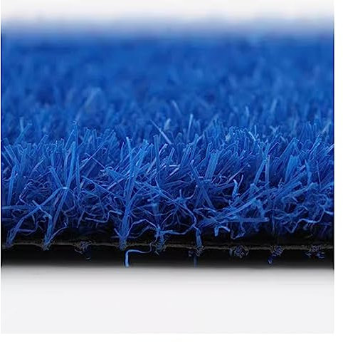 Kunstrasen Outdoor Teppich mit Drainageloch für Garten Rasen Blau 99,8 x 398,8 cm
