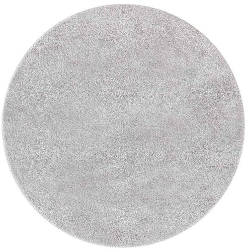 vidaXL Tappeto Decorativo Grigio Ø 90 cm | Morbido e Moderno in Poliestere con Base Antiscivolo Lavabile per Soggiorno e Camera da Letto | Decorazione Interni Ingresso Casa