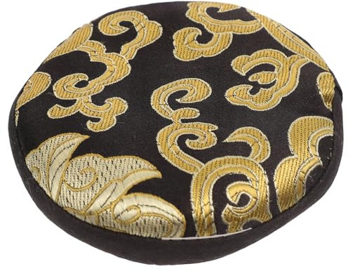 Mikinona Klangschalenkissen Aus Geschmeidigem Material Klangschalenhalter Zum Schutz Vor Stößen Und Verrutschen Buddhistisches Zubehör Mit Traditionellen Mustern Für Tibetische Klangschalen