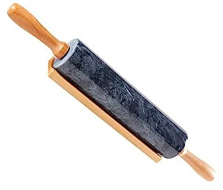 Zerodeko Rouleau à Pâtisserie en Marbre Goupille en Marbre Rouleau à Pâtisserie pour La Cuisson Rouleau à Pâtisserie pour La Pâte Rouleaux à Pâtisserie en Marbre en