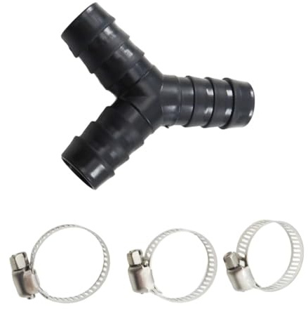 Adjustable Y Type Drain Hose Adapter 20mm Generic Washing Machine Extension with Anti Clogging Design Y Connector for Drainage
