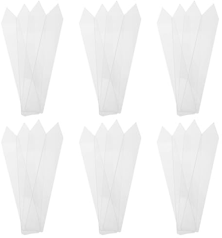 GATHINESS 24 Stück Acryl Pflanzenstecker Transparent Wetterfest Wiederverwendbare Pflanzenschilder für Garten Blumentöpfe Langlebige Etiketten zum Beschriften für Sukkulenten