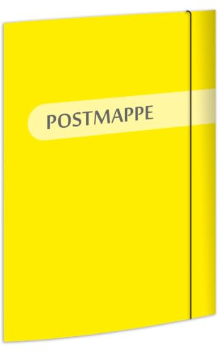 RNKVERLAG 46319 - Postmappe für Dokumente bis DIN A4, mit Gummizugverschluss, 1 Stück