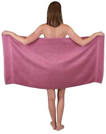 Betz Premium Duschtuch 70×140 cm – 100% Baumwolle 470 g/m², saugstark & weich, Oeko-TEX® Zertifiziert Farbe Beere