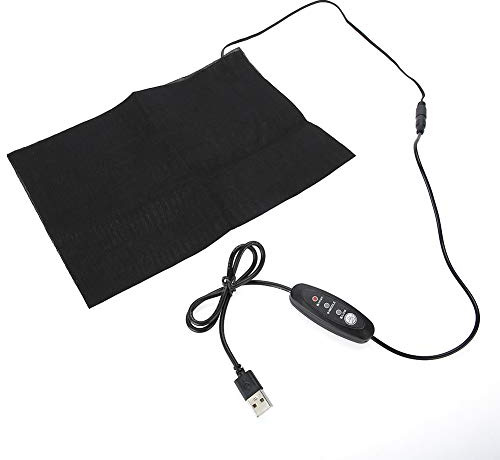 Esterilla calefactora ligera y duradera, color negro, práctica y duradera para la zona lumbar