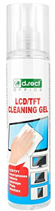 D.RECT Bildschirmreiniger Spray 250ml - Bildschirm, Reinigungsgel Displayreiniger Spray Für Laptop, Tablet, Smartphone, LCD/TFT, Led, Oled, Monitore - Display Reiniger - Screen Cleaner