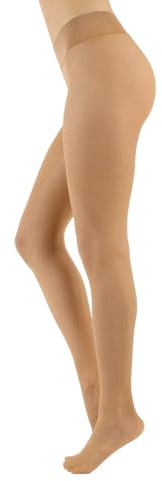 CALZITALY Medias Sin Costuras, Pantimedias Invisibles, Pantys Transparentes | 15 DEN | Natural, Negro, Azúl, Verde, Rosa, Rojo, Lunares | S, M, L, XL, XL | Made in Italy (M-L, SUN)