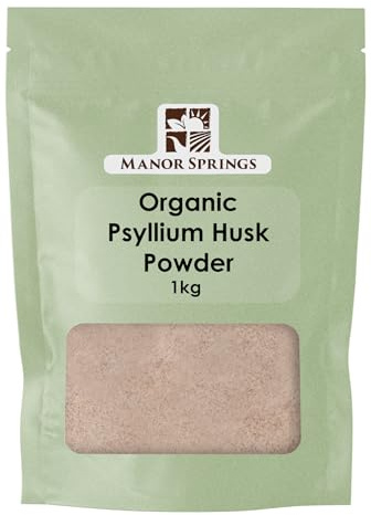 Organic Psyllium Husk Powder 1kg by Manor Springs Organic