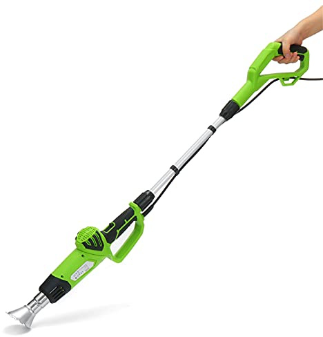 GMtes 2000W 3 in 1 Weeds Burner Electric Thermal Weeder Hot Air Weeds Grass Flame Durable Safe Garden Tool with 5 Nozzles