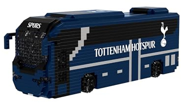 FOCO officiell licensierad produkt, Tottenham Hotspur, BRXLZ-klossar, 3D-byggsats, resebuss, fotboll