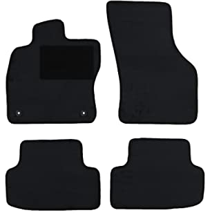 Fußmatten passend für Dacia Logan MCV Typ KS (Baujahr 2007-2024), Dura Graphit | 4-TLG | Umrandung braun