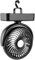 Ventilateur de camping portable avec lanterne LED - 40 heures d'autonomie Ventilateur rechargeable à piles avec crochet de suspension pour tente, voiture, camping-car, ouragan, équipement de survie