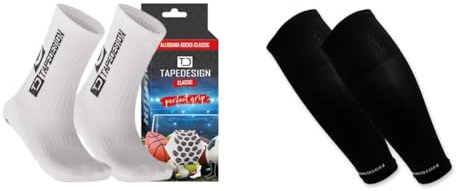 Tapedesign Unisex Allround Classic Socken, Weiß, Einheitsgröße EU & Unisex Tubes, Schwarz, Einheitsgröße EU