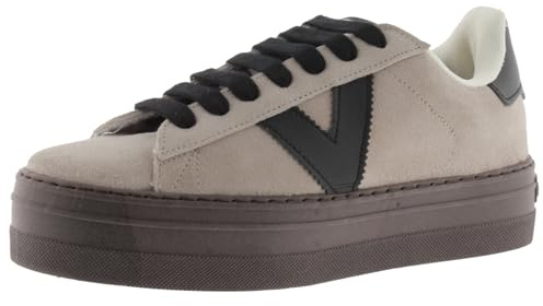 Victoria - Mujer Barcelona Deportivo Serraje Basket, Beige, 35 EU, Beige, 35 EU