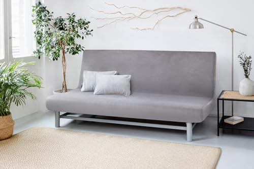 Bestcovers Sofa Überzug - NYHAMN und BEDDINGE Couch Überzug aus Samt und Plüsch - 3-Sitzer Dicker Stretchstoff Sofa Cover einfarbig rutschfestem elastisch passt auf Klappsofa für IKEA