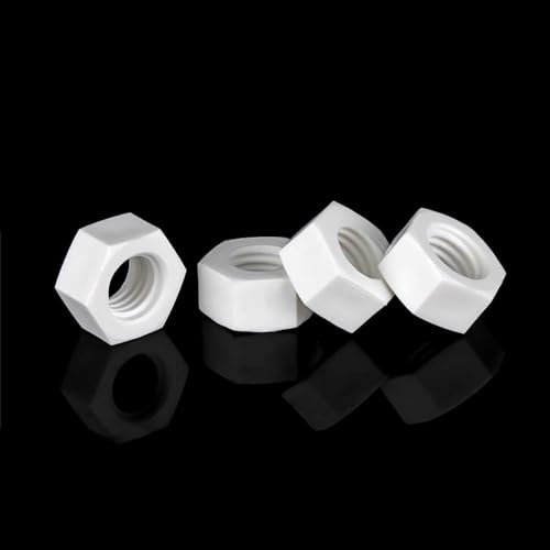 5 Stück M20-2.5 PP（polypropylene） Kunststoff Sechskantmutter, Sicherungsmutter