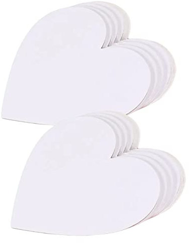 HAWILLOSCH 10stücke Herz Form Baumwolle Ölmaltafel Blank Kunsttafel Für Künstler Studenten Mit Rahmen Für Malerei Und Zeichnung