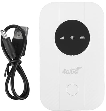 Tragbarer 4G 5G Router, WiFi 300 Mbit/S Mobile Hotspot mit SIM Kartensteckplatz, Verbinden Sie Bis zu 10 Geräte für Reisereisen für Reisereisen