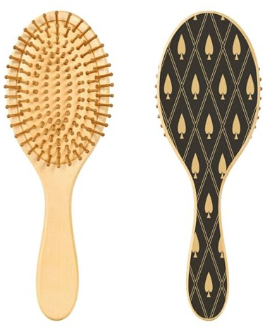 Ewusp Golden Spades Detangling Hair Brush for Women Men Anti Static & Tangle Detangle Hair Brush Wet & Dry Hairbrush for Curly, Thick, Wavy, Fine Hair Types