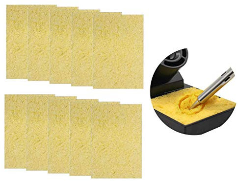 Pack of 10pcs Soldering Iron Cleaning Sponge Square Sponge High Temperature Sponge Welding Platform Clean Pads