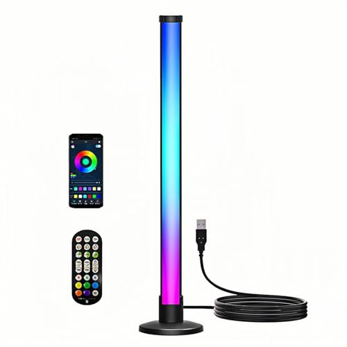 ThreeH Barre lumineuse LED intelligente APP et télécommande USB connectées avec réglage de la minuterie pour PC Salle de jeu TV Rétroéclairage