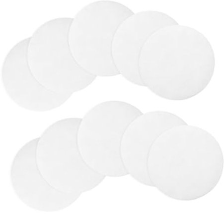 Amosfun 100stücke Laborfilterpapierblätter Mittleres Filterpapier Qualitative Laborfilterpapiere Weiße Papierfilter Filterpapierchemie Absorptionspapier Einwegpapier Für