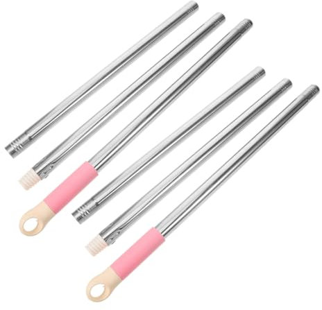 POPETPOP 2sets Stainless Steel Mop Pole Handle Replacement Rotating Telescopic Extension Rods for Cleaning Home Office Floor Mop Handle Stick Connector Grip for Laminate Floors Random Color
