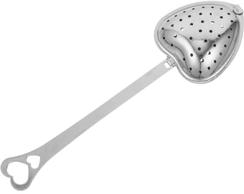 FIXOSHEE Cuchara Infusora De Té De Acero Inoxidable Forma De Corazón Colador De Té Creativo Filtro Para Infusiones Para Hogar y Restaurantes Para Bodas y Ocasiones Especiales