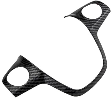 XEDLAMP Adesivo for rivestimento decorativo del pannello del volante dell'auto, for Ford, for Kuga Escape 2013-2015, for Focus, for 3 MK3 2012-2014, for C-Max 2011-2017 Adesivo per volante auto(1Pcs C