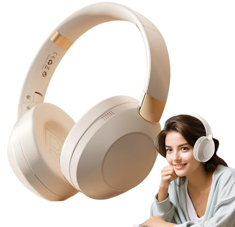 Generisch Cuffie senza fili Over-Ear, cuffie stereo, cuffie stereo, senza fili, pieghevoli, per viaggi, lavoro, telefono cellulare