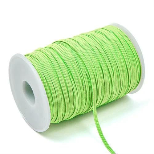 Banda elástica de goma de colores de 3,0 mm y 6 mm para costura, cinta elástica de licra, adorno para tela de costura, accesorios para prendas de bricolaje, 10 yardas, verde fruta