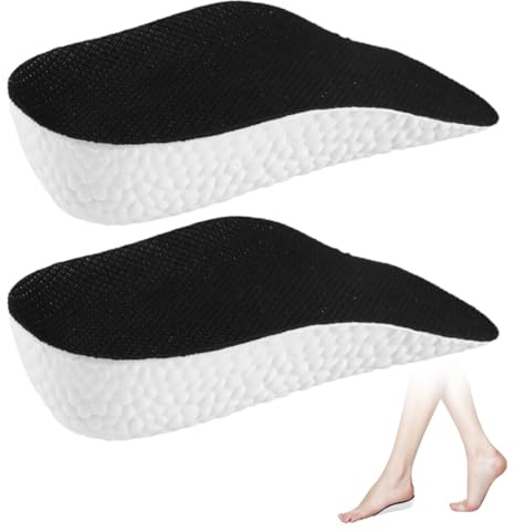 2 Stück Schuheinlagen Erhöhung, 3,5cm Unsichtbar Height Increase Insoles, Unisex Schuherhöhung Orthopedic High Pads, Höhe Erhöhung Einlagen, Fersenerhöhung für Schuhe Für Sneaker, Lederschuhe, Stiefel