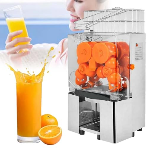 GJBMXSM Presse-Agrumes en Acier Inoxydable Electriques Commercial,Machine Jus d'orange Automatique,Très Silencieux,Puissant pour Beaucoup Plus De Jus,Orange Limon Citron Pamplemousse