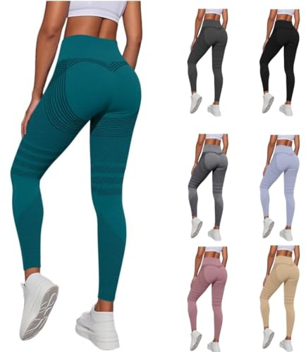 Legging de compression pour femme - Anti-graisse - Sport - Push Up - 3D - Anticellulite - Fitness - Pantalon élégant - Contrôle du ventre - Sans couture - Taille haute - Élastique - Yoga - Cellulite