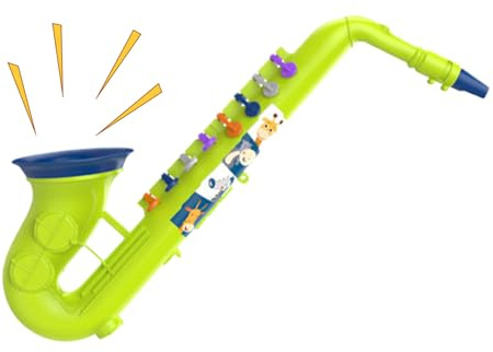Spielzeugsaxophon – freundliches Musikinstrument für Kinder, Musiklehrmittel für den Kindergarten, Instrument für die Früherziehung | Lustiges interaktives Spiel für frühes Lernen, Heimübungen,