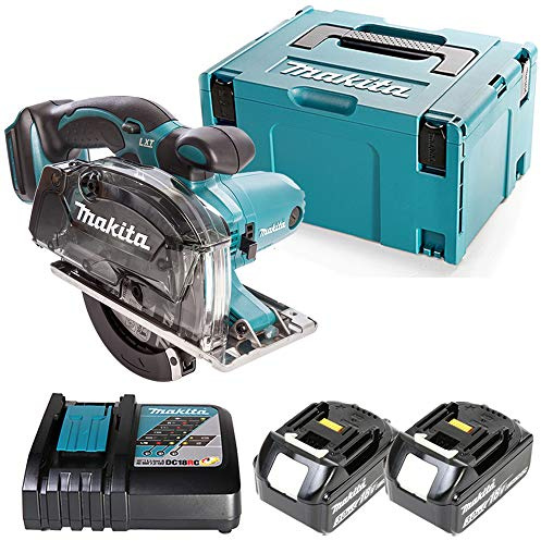 Makita DCS552 18V LXT Circular Saw 136mm with 2 x 3Ah Batteries, Charger & Case