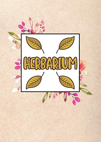 Herbarium: Großes Herbarium zur Pflanzenaufbewahrung | mit vorgefertigten Etiketten zur Pflanzenbestimmung | ausreichend Platz für getrocknete Blüten und Blätter