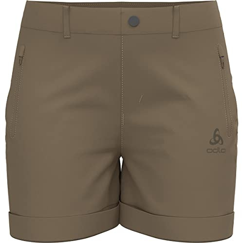 Odlo Damen Shorts Conversion, Lead Gray, 42