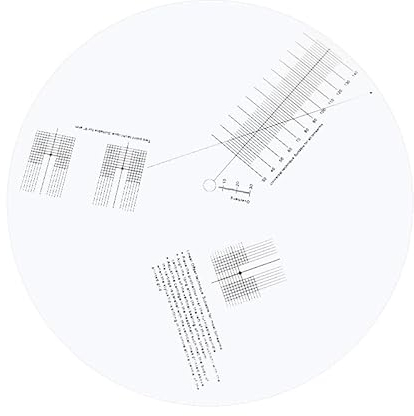 sdroceRyaM Acryl-Plattenspieler-Phonograph-Kartusche, Ausrichtungswinkelmesser, LP, Schallplatten, Tonabnehmer, Kalibrierplatte für Plattenspieler-Zubehör, Weiß, Stil A