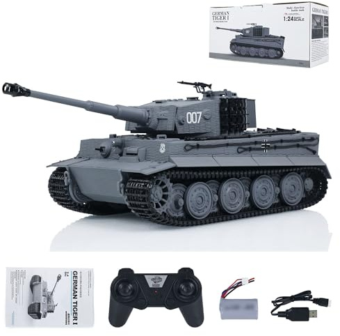 wheelfun RC Kampfpanzer 1/24 Taigen Tiger I Ferngesteuerte Infrarotkampf Militärpanzer RC Hobby Modelle