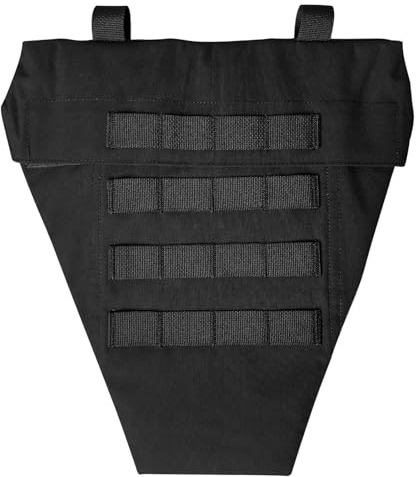 ULIONTAC Taktische Schritt-Schutzplatte – Unterbauch-Plattform, Tiefschutz, 500D Nylon, Molle-Gurt mit Schaumstoffeinlage-Polsterung