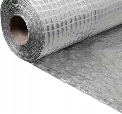 10m² Aluminium Foil Vapour Control Membrane (VCL) - Multi-Purpose Reflective Vapour Barrier for Walls, Roofs & Floors - (1m x 10m) Folded