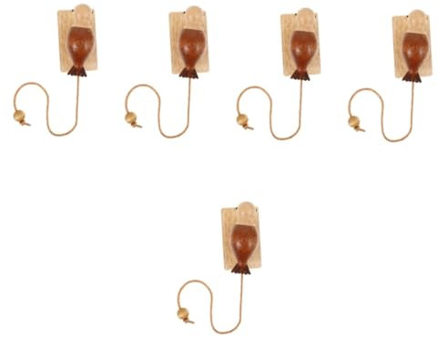 Cabilock 5pcs Solid Woodpecker Door Knocker Decorative Knocker for Door Home Entrance Sign