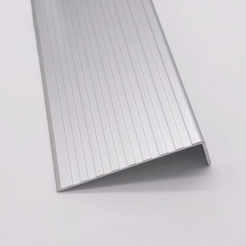 Treppenkantenprofil Winkelprofil Treppenprofil Treppenkantenschutz 75 Mm Breit, Treppenkantenschutz Aus Metall/Trittkantenschutzstreifen Für Holzstufen Und Fliesen-/Betonböden, Kantenkappe 50 60 80 10