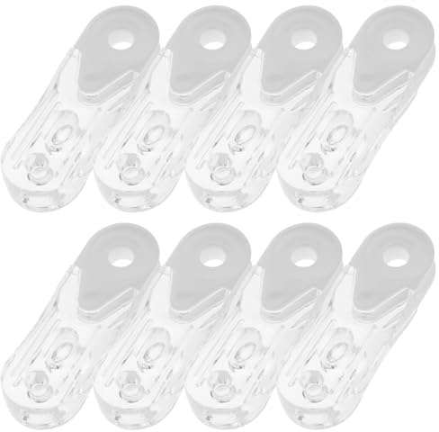 Mikikit 8piezas Soportes para Varillas De Cortina con Manillas para Cortinillas Estores Reemplazo Ganchos De Cuerda para Cortinas Ventanas Completo Fácil Instalación